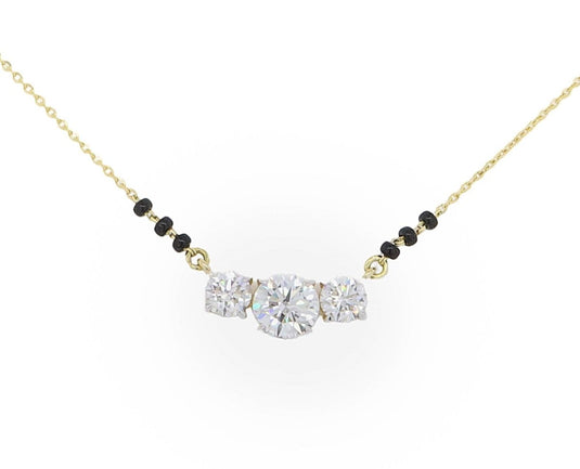 3 Solitaire Mangalsura – 14KT Rose Gold - iAMORY