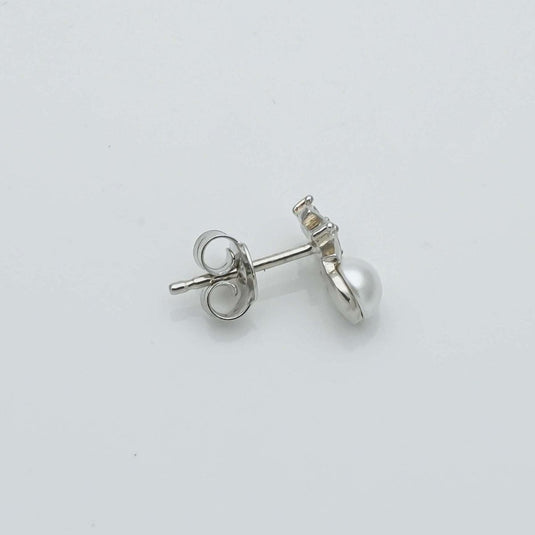 925 Silver Trendy Design Pearl Studs - iAMORY