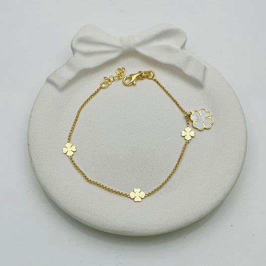 Blooming Charm 925 Sterling Silver Bracelet - iAMORY