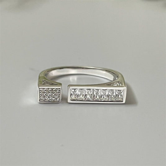 Classic CZ Band 925 Sterling Silver Ring - iAMORY