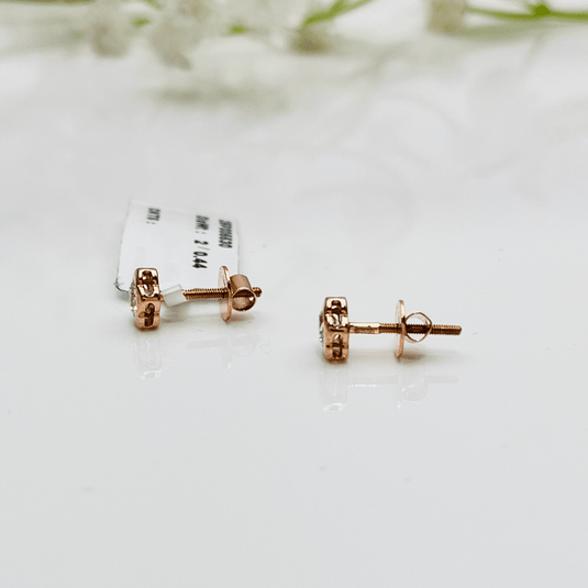 Flower Pointer Earrings – 14KT Rose Gold - iAMORY