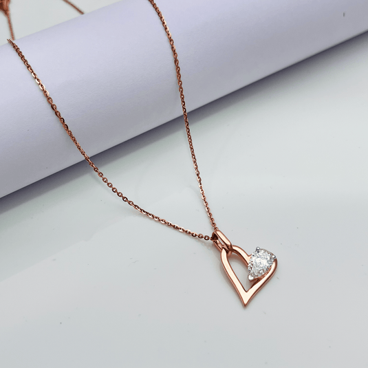 Heartlight Grace 14KT Rose Gold Pendant - iAMORY