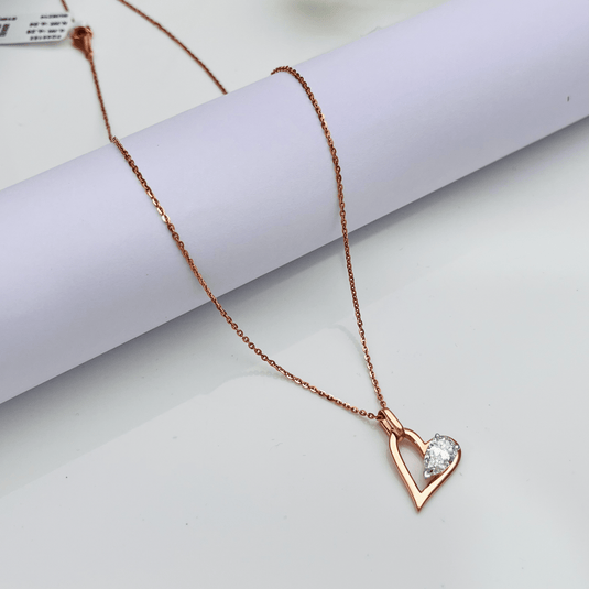 Heartlight Grace 14KT Rose Gold Pendant - iAMORY