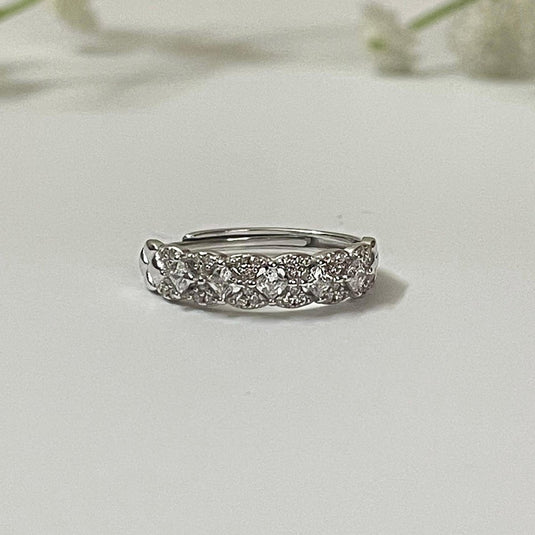 Lustre Band 925 Sterling Silver Ring - iAMORY