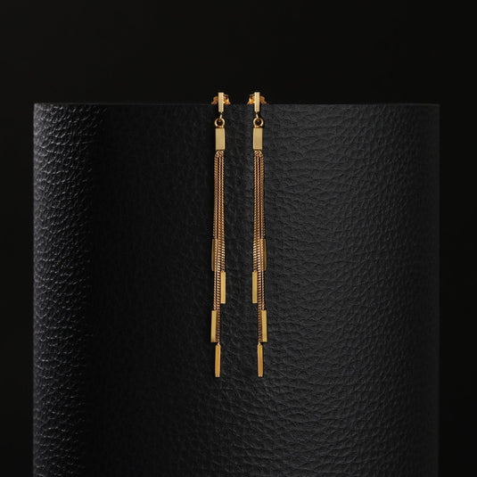 Lustre Chains 925 Sterling Silver Earrings - iAMORY