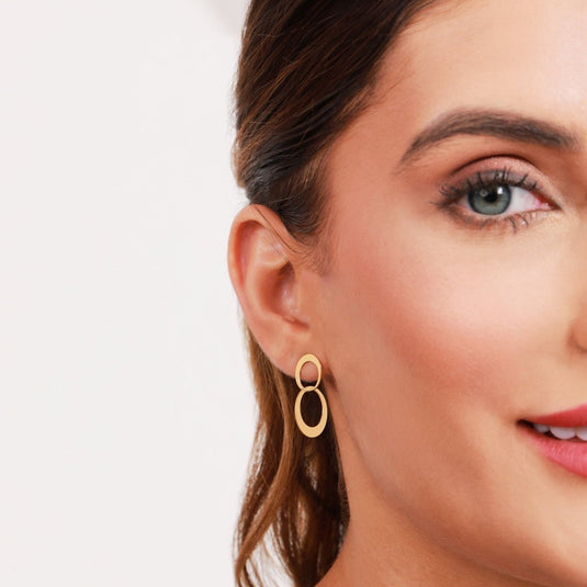 Lustre Loop 925 Sterling Silver Earrings - iAMORY