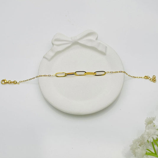 Luxe Oval Link 925 Sterling Silver Bracelet - iAMORY