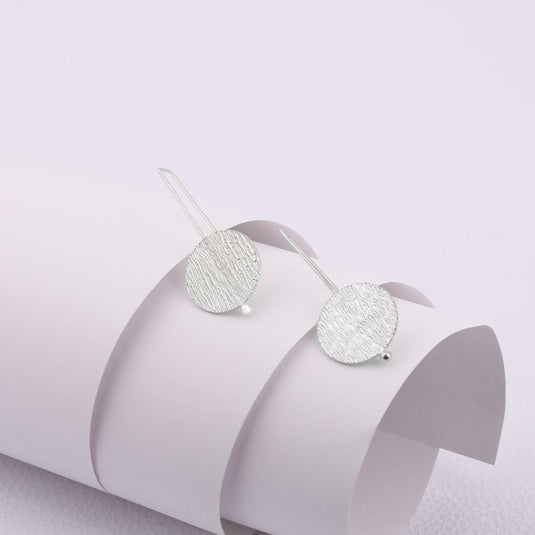 Moonlit Minimal 925 Sterling Silver Earrings - iAMORY