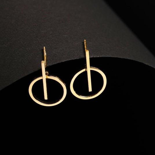 Refined Loop 925 Sterling Silver Earrings - iAMORY