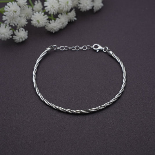 Rope Italian Bracelet - 925 Sterling Silver - iAMORY