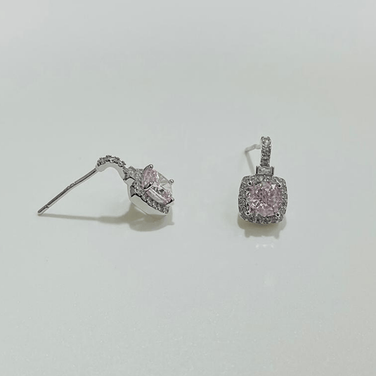 Rosé Dream Sparkling 925 Sterling Silver Earrings - iAMORY