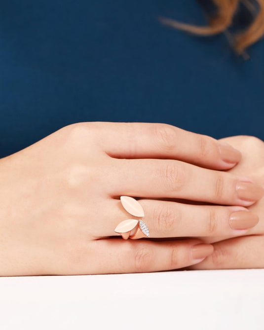 Rosé Luxe Statement 925 Sterling Silver Ring - iAMORY