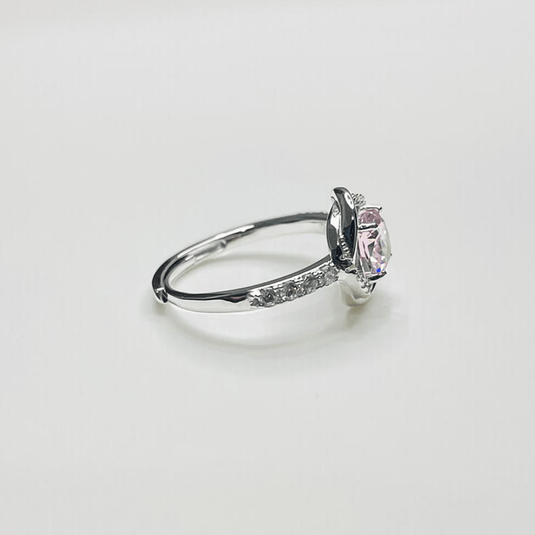 Rosé Sparkling 925 Sterling Silver Ring - iAMORY