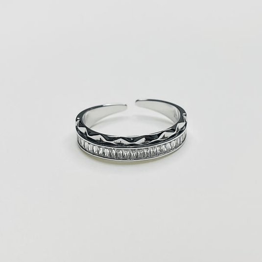 Shimmer Edge Classic 925 Sterling Silver Band - iAMORY