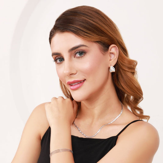 Silver Reversible Italian Snake Chain 925 Sterling Silver - iAMORY