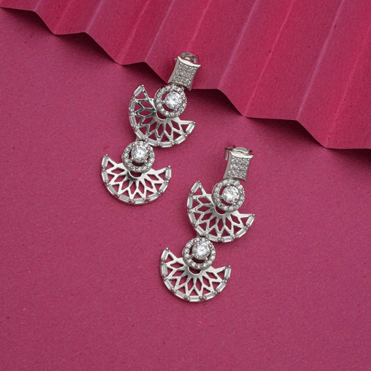 Silver Royale Noor Chandbali For Women - iAMORY