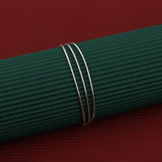 3 Line Italian Bracelet - 925 Sterling Silver - iAMORY