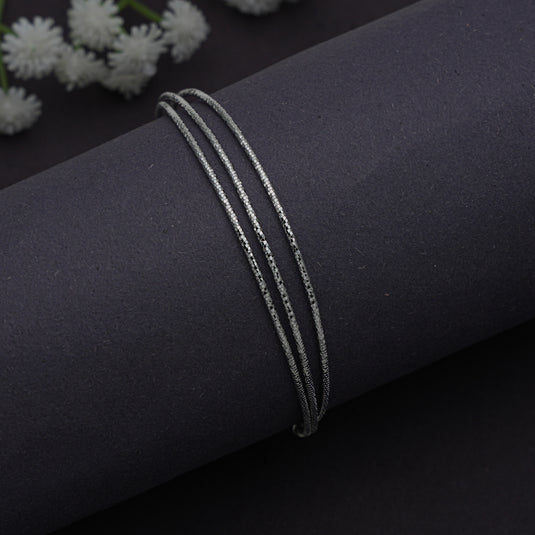 3 Line Italian Bracelet- 925 Sterling Silver