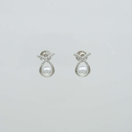 925 Silver Elegant Pearl Studs - iAMORY