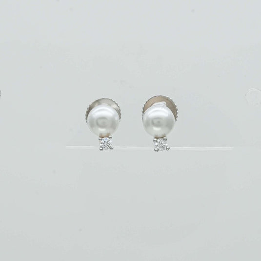 925 Silver Trendy Design Pearl Earrings - iAMORY