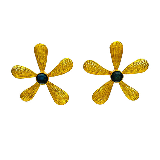  Blooming Flower 925 Sterling Silver Earrings