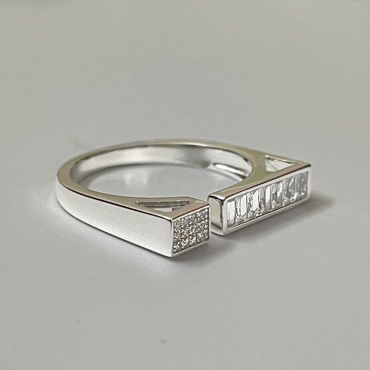 Classic CZ Band 925 Sterling Silver Ring