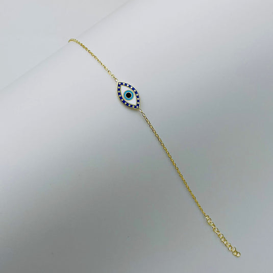 Divine Evil Eye 925 Sterling Silver Bracelet