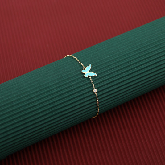 Free Spirit 925 Sterling Silver Butterfly Bracelet