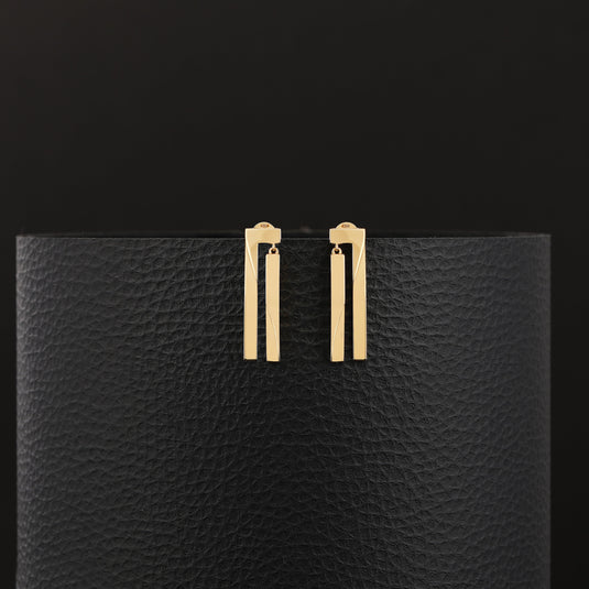 Linear Luxe Danglers 925 Sterling Silver Earrings