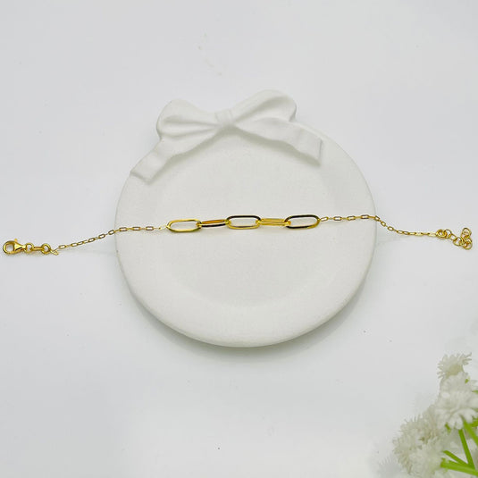 Luxe Oval Link 925 Sterling Silver Bracelet