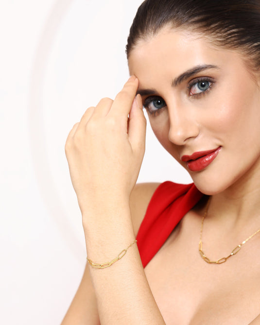 Luxe Oval Link 925 Sterling Silver Chain Model