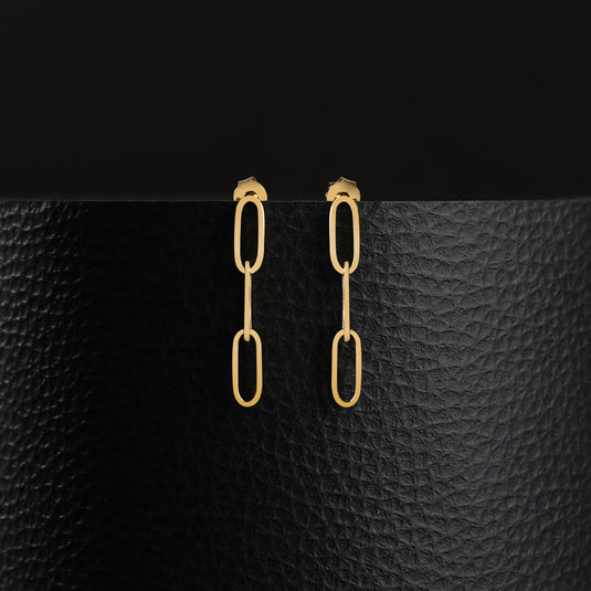 Luxe Oval Link 925 Sterling Silver Earrings