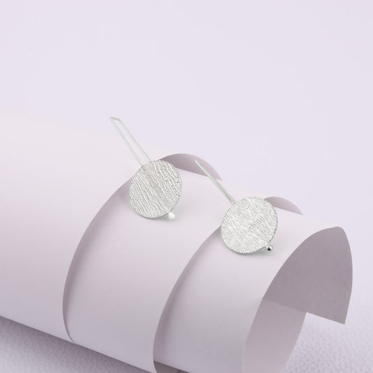 Moonlit Minimal 925 Sterling Silver Earrings