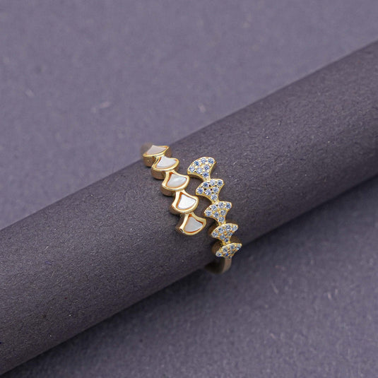 Twinkle Trail 925 Silver Gold Polish Ring
