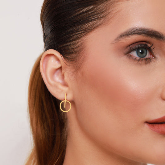 Refined Loop 925 Sterling Silver Earrings Model