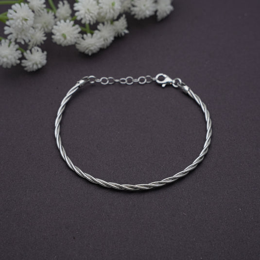 Rope Italian Bracelet- 925 Sterling Silver