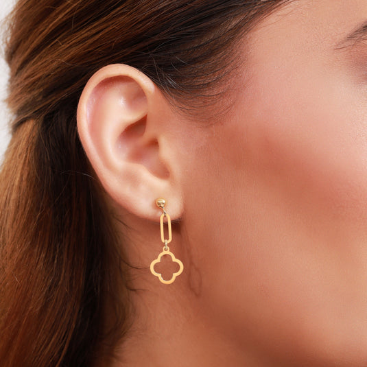 Serene Charm 925 Sterling Silver Earrings
