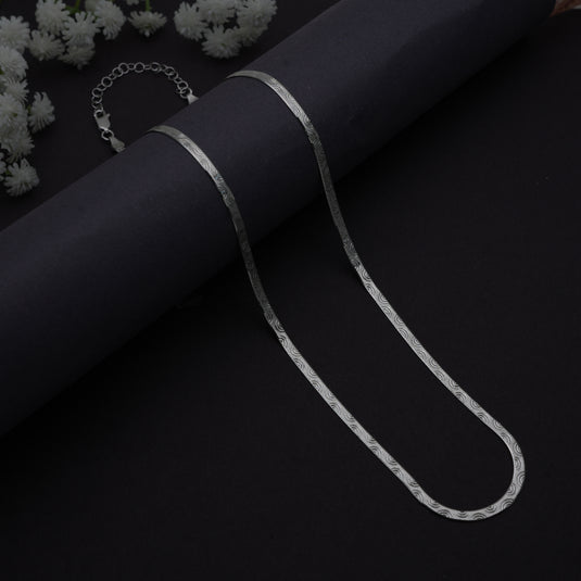 Silver Reversible Italian Snake Chain 925 Sterling Silver