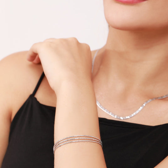 Silver Reversible Italian Snake Chain 925 Sterling Silver Model 