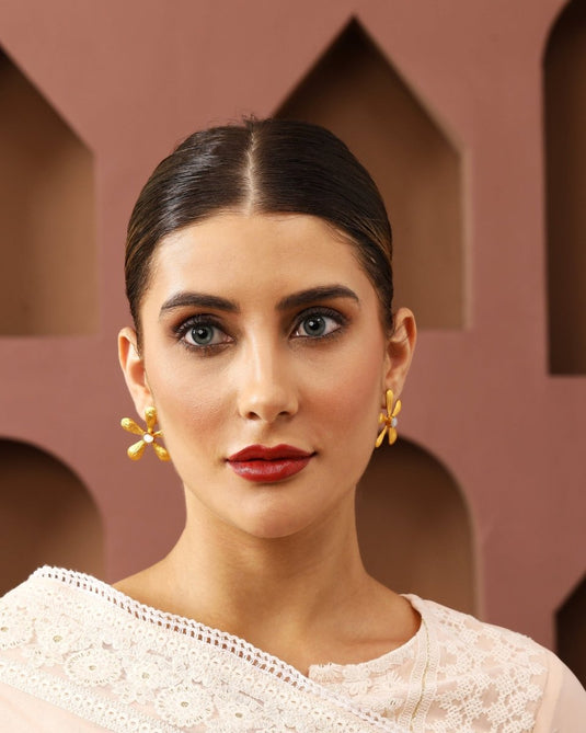 Blooming Flower 925 Sterling Silver Earrings - iAMORY