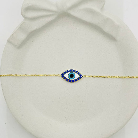 Divine Evil Eye 925 Sterling Silver Bracelet - iAMORY