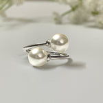 Duo Pearl 925 Sterling Silver Ring - iAMORY