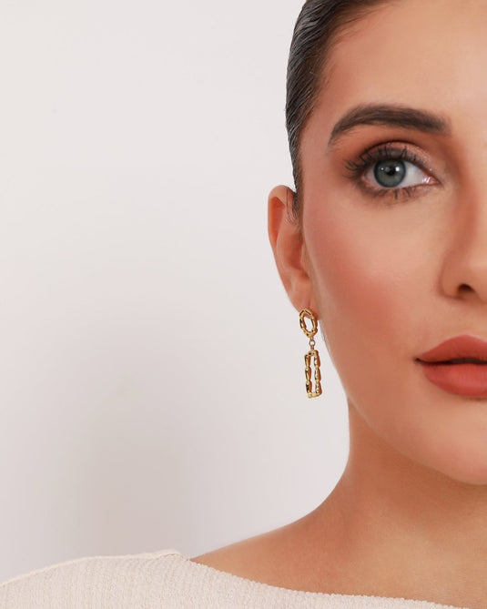 Elemental Frame Danglers 925 Sterling Silver Earrings - iAMORY