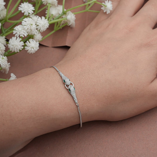 Eternal Enlace Snake 925 Sterling Silver Bracelet - iAMORY