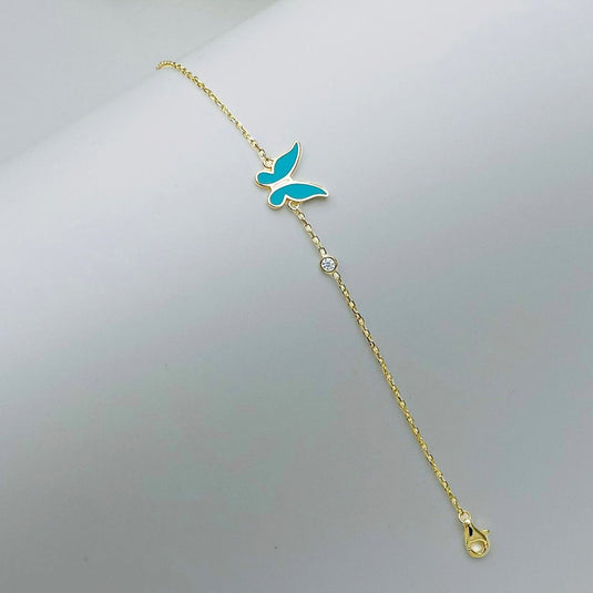 Free Spirit 925 Sterling Silver Butterfly Bracelet - iAMORY