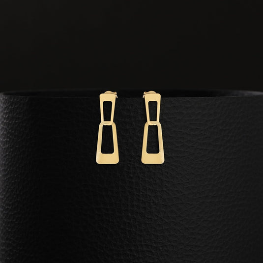 Golden Charm 925 Sterling Silver Earrings - iAMORY