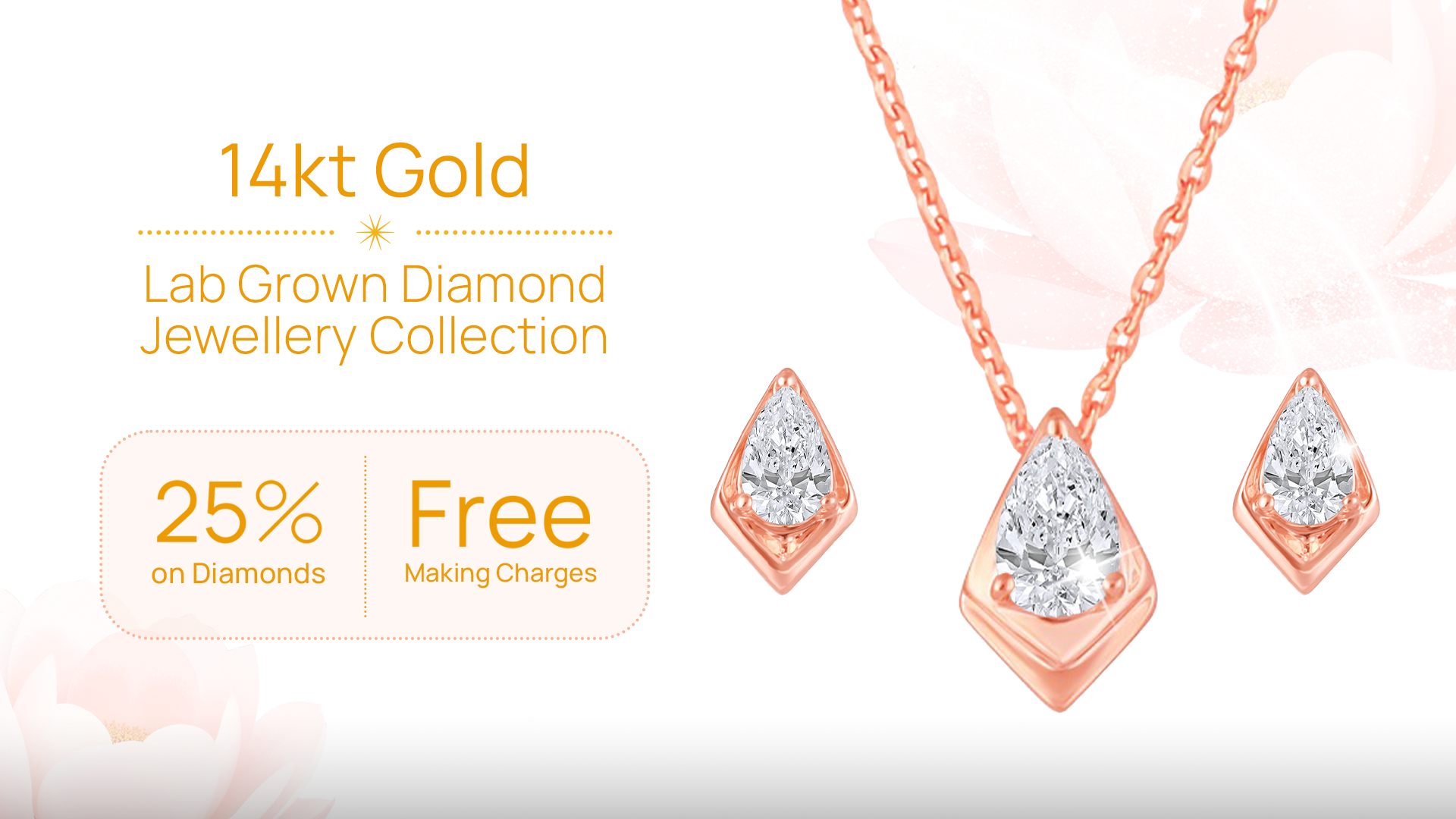 Lab grown diamond jewellery banner iAMORY website