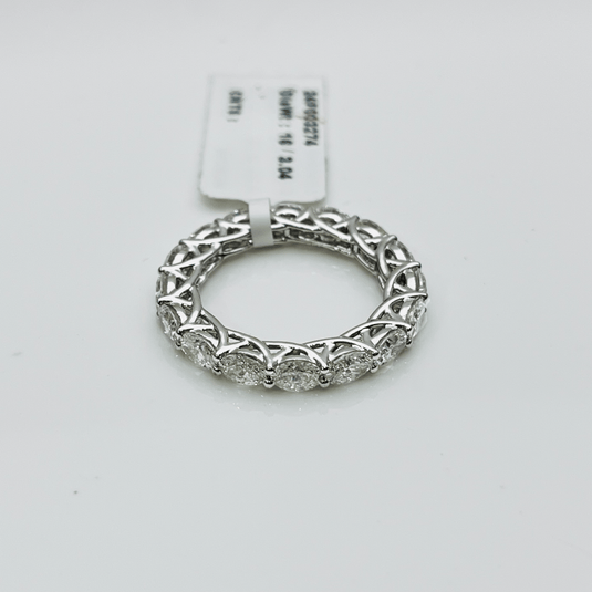 Infinite Sparkle Eternity Band/Ring– 14KT White Gold - iAMORY