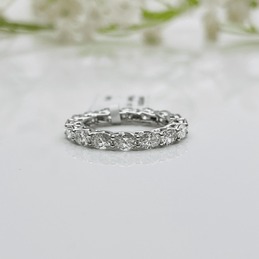 Infinite Sparkle Eternity Band/Ring– 14KT White Gold - iAMORY