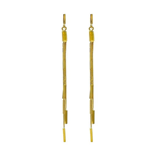 Lustre Chains 925 Sterling Silver Earrings - iAMORY